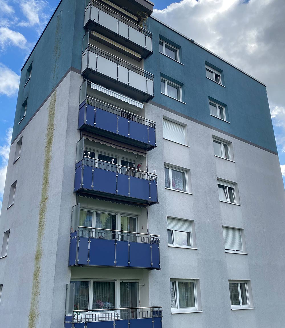 Wohnimmobilie Fassadenreinigung vorher