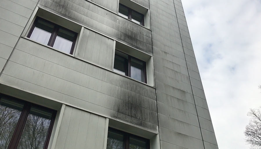 Fassadenreinigung Metallfassade