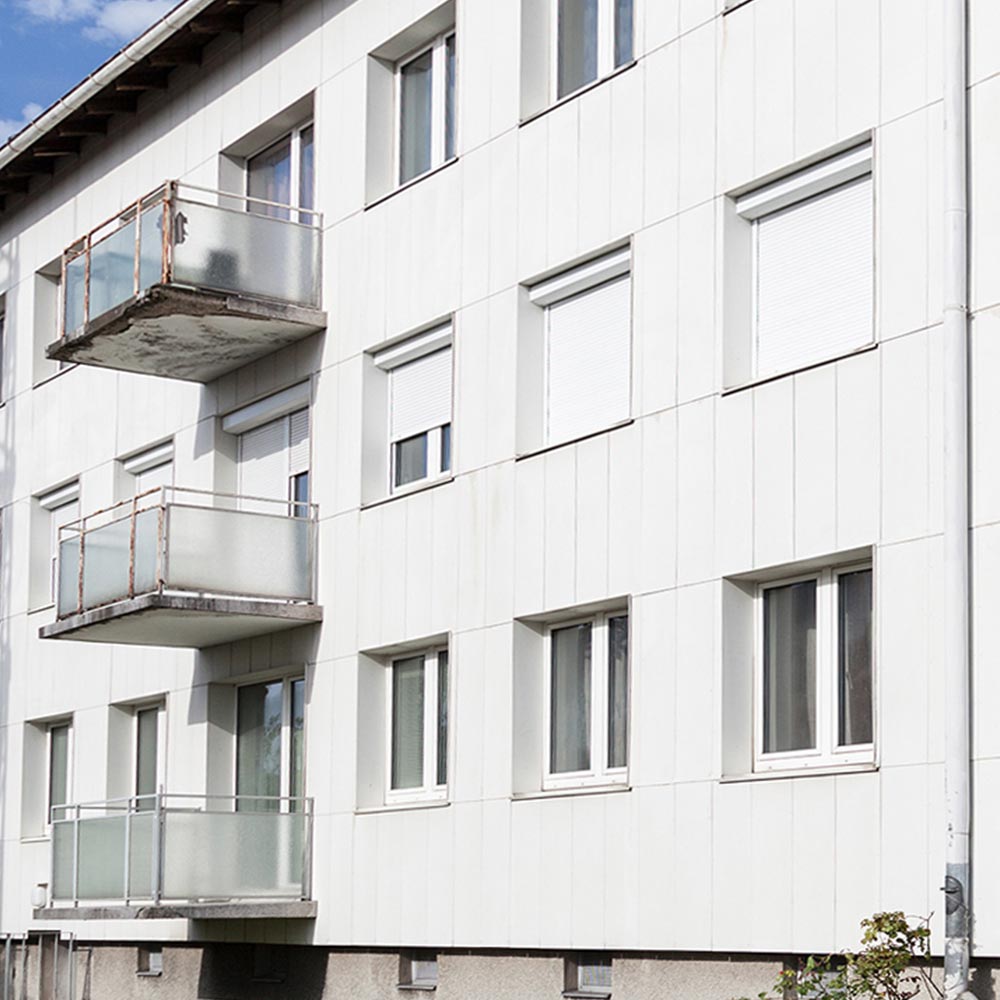 Fassadenreinigung Eternit Asbest nachher