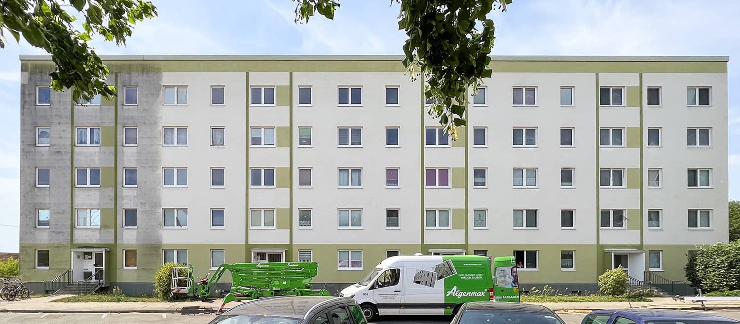 Algenmax Fassadenreinigung Immobiliensanierung